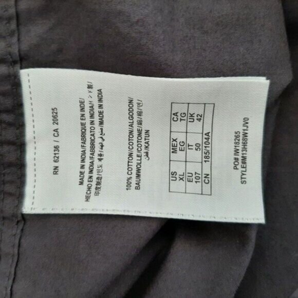 GUESS | Button Down Casual Shirt Utility Roll-up Sleeve Men's Sz XL - Picture 12 of 12